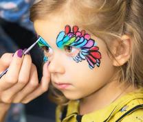 Community Library Day with Face Painting with Art By Lavinia